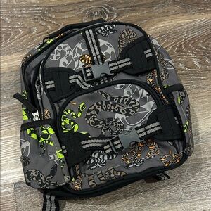 POTTERY BARN Stylish Gray and Black Toddler Backpack